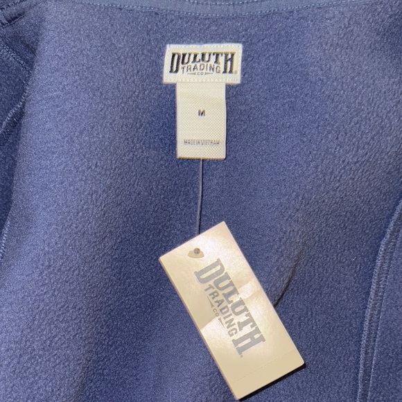 NWT Dusk Blue Sleeveless Fleece Vest - Duluth Trading Co. - Medium - Picture 6 of 8